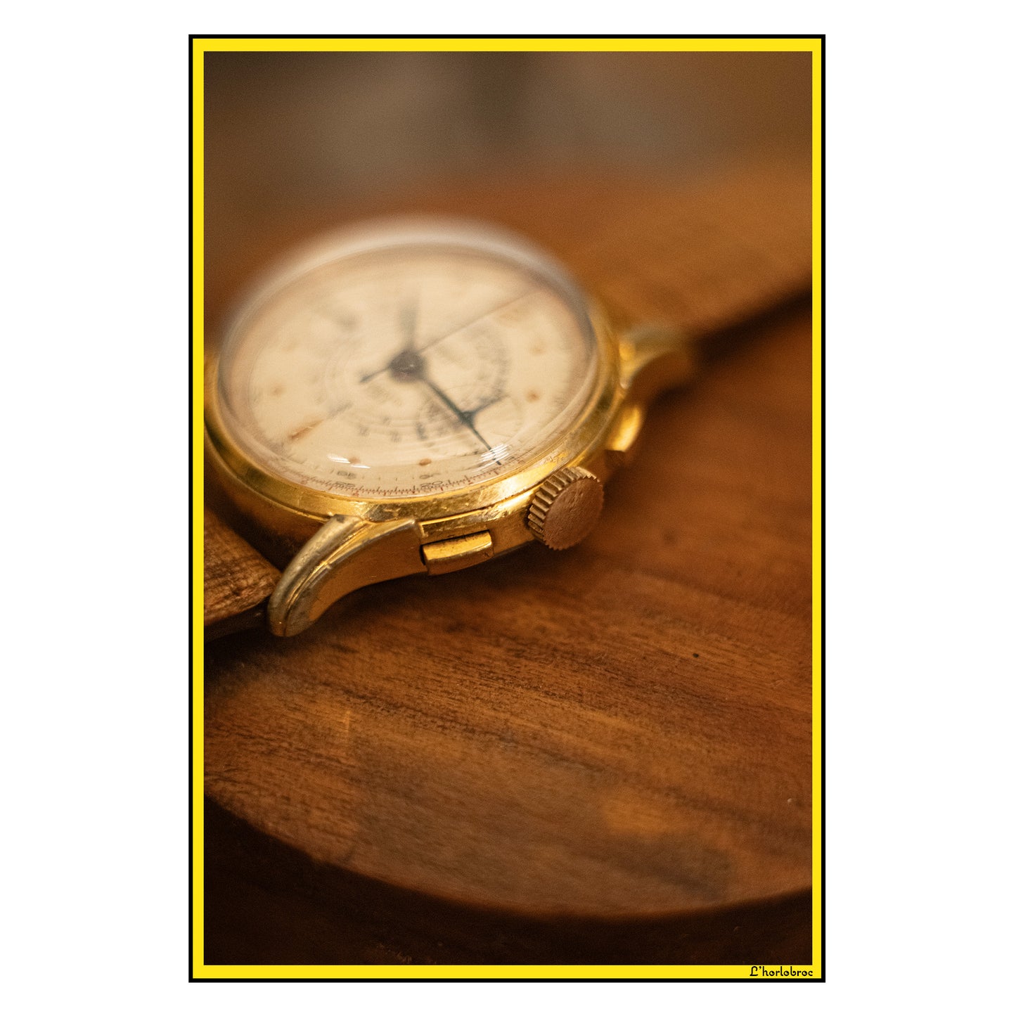 Chronographe Suisse Plaqué Or Vintage